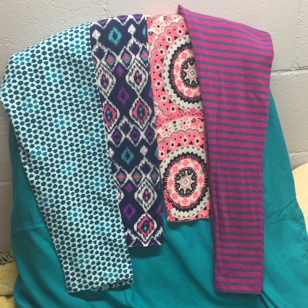 Four pairs of leggings